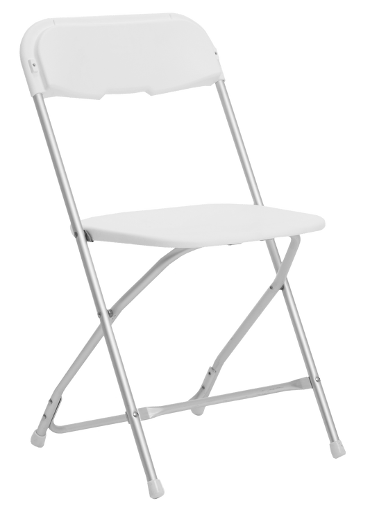 ✅ White Folding Chair Rental – Charlotte NC